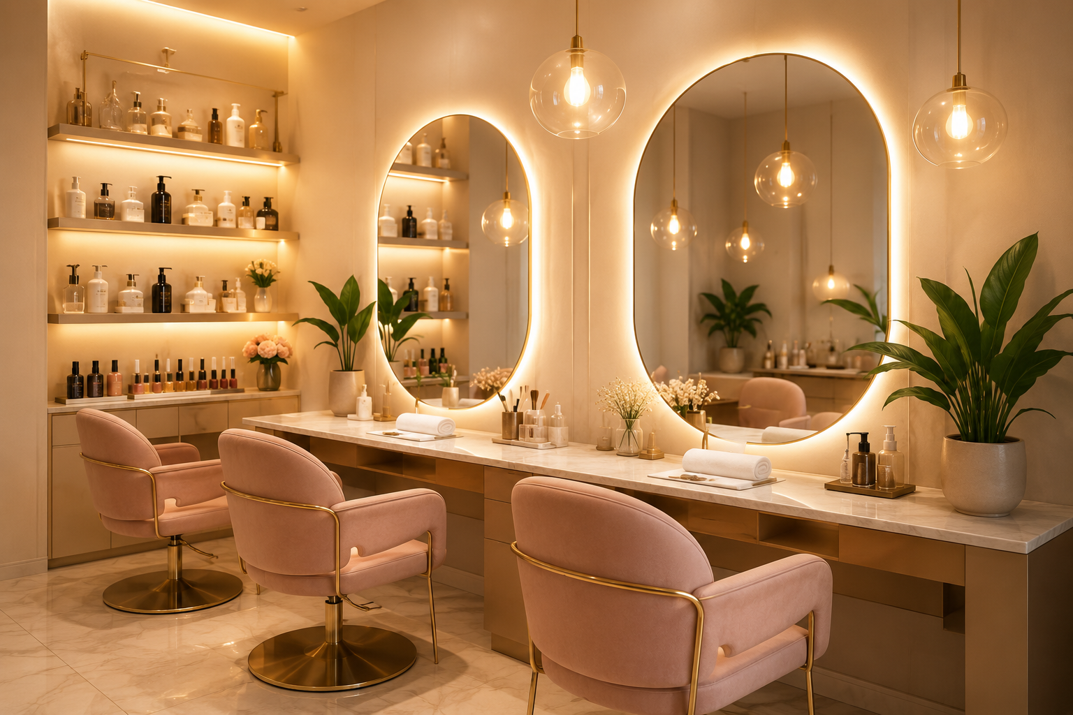 Luxury Nailzcourt salon interior